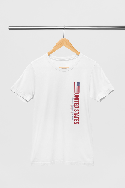 ATOM New York Signature United States White T-Shirt For Men