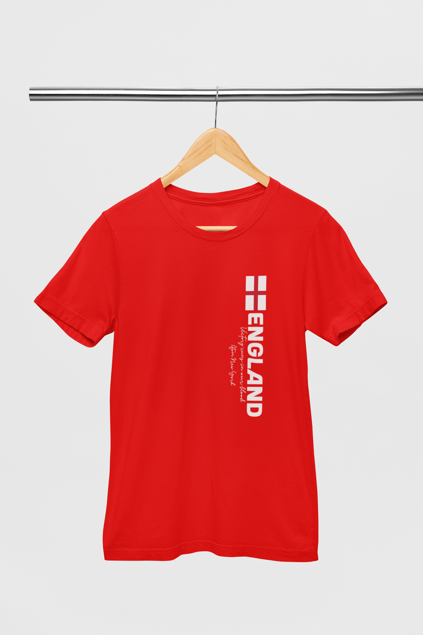 ATOM New York Signature England Red T-Shirt For Men