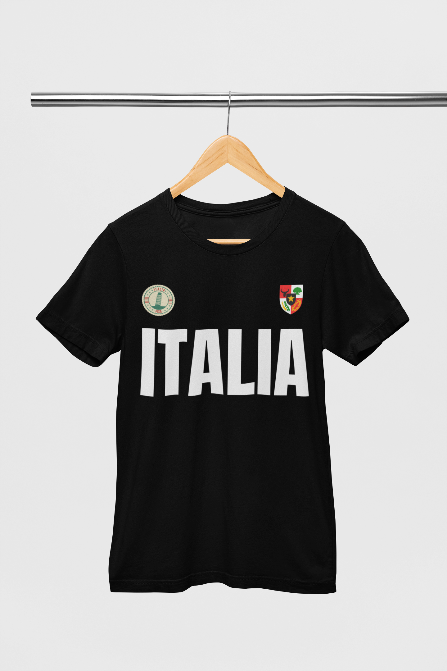 ATOM Signature Italia Black T-Shirt For Men