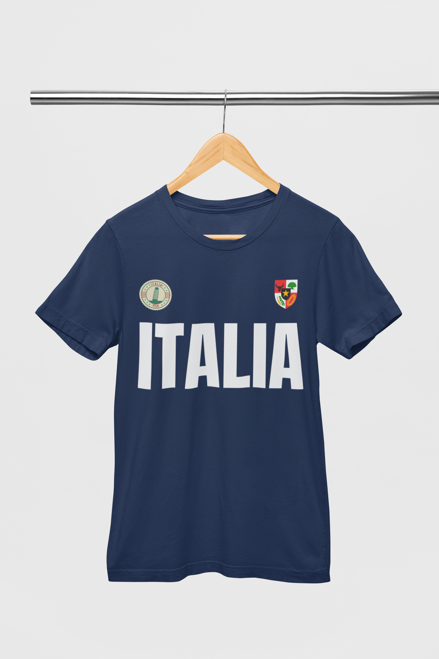 ATOM Signature Italia Navy Blue T-Shirt For Men