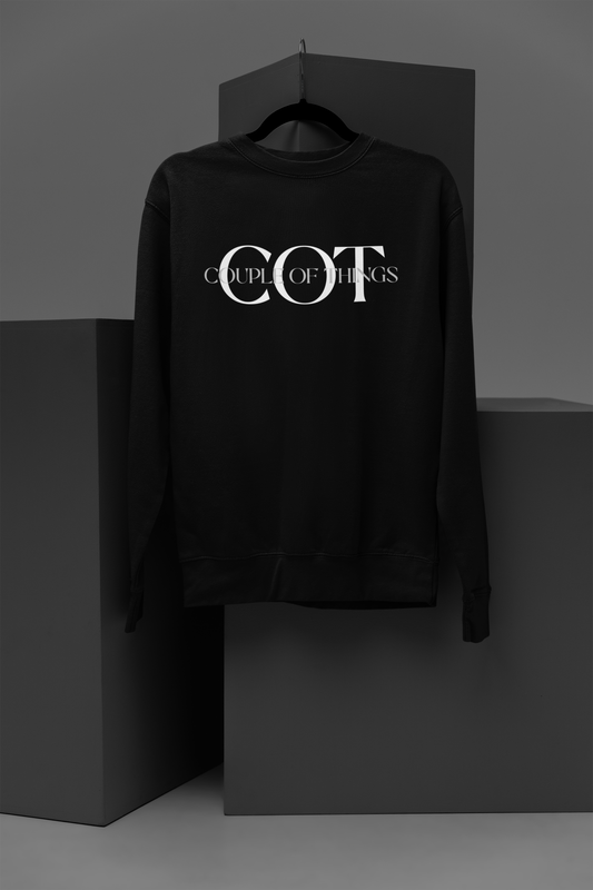 COT Signature Black Unisex Sweatshirt | RJ Anmol Collection