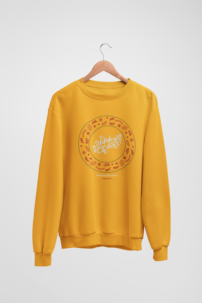 Holiday Cheers Yellow Sweatshirt For Women