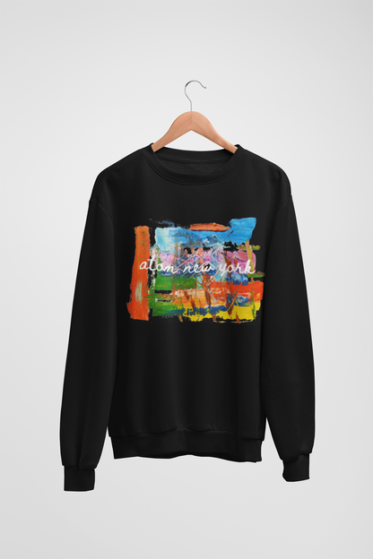 ATOM Signature Abstract Black Sweatshirt For Men