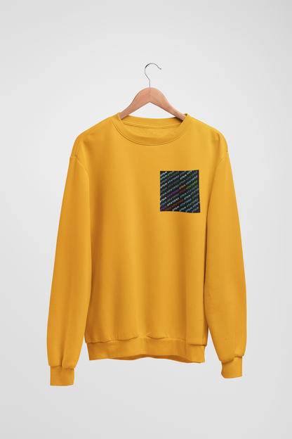 Signature Pocket Golden Yellow Sweatshirt For Men