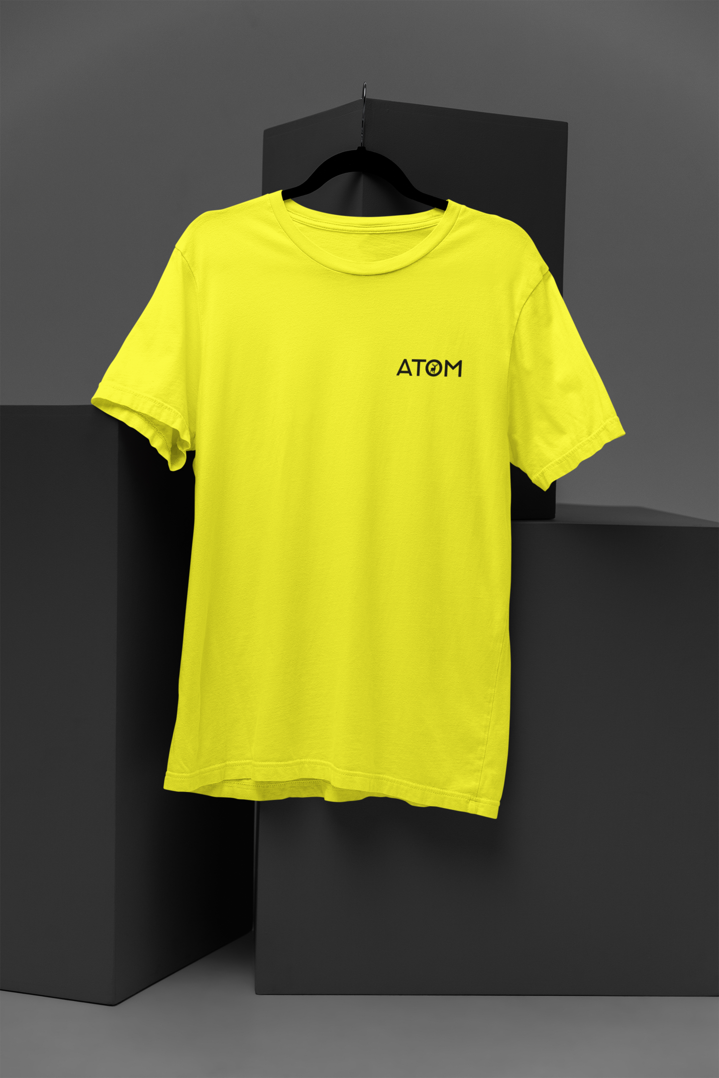ATOM Logo Basic New Yellow T-Shirt For Women