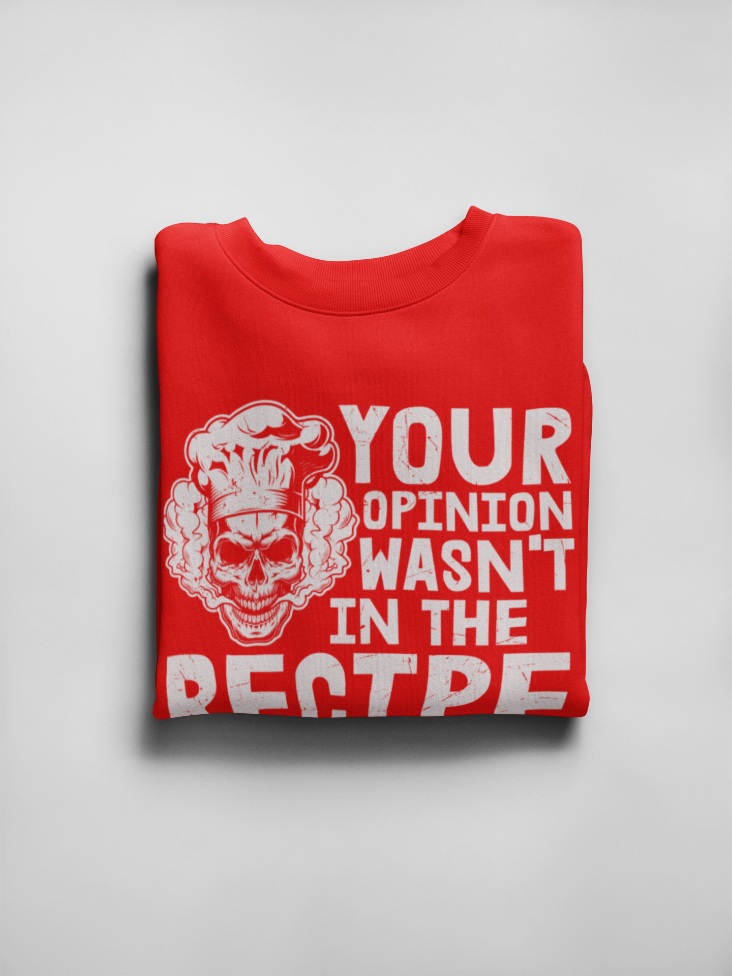 Your Opinion Dense Oversized Red Unisex T-Shirt | Masterchef Gurkirat Collection | ATOM