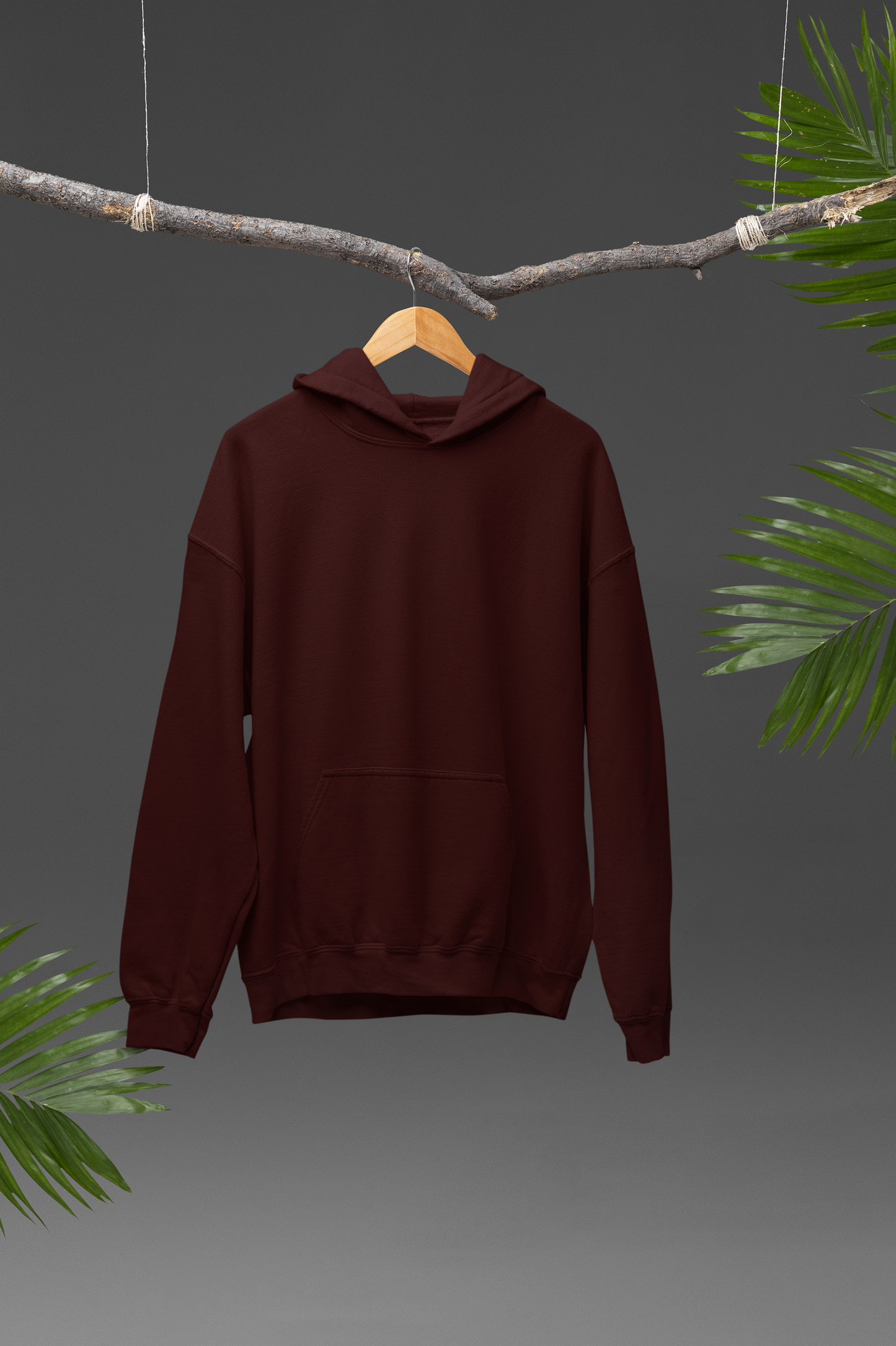Maroon Hoodie And Jogger Co-ord Set For Men