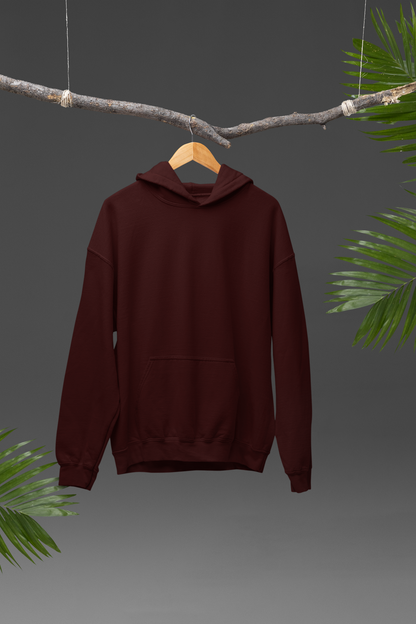 Maroon Hoodie And Jogger Co-ord Set For Men