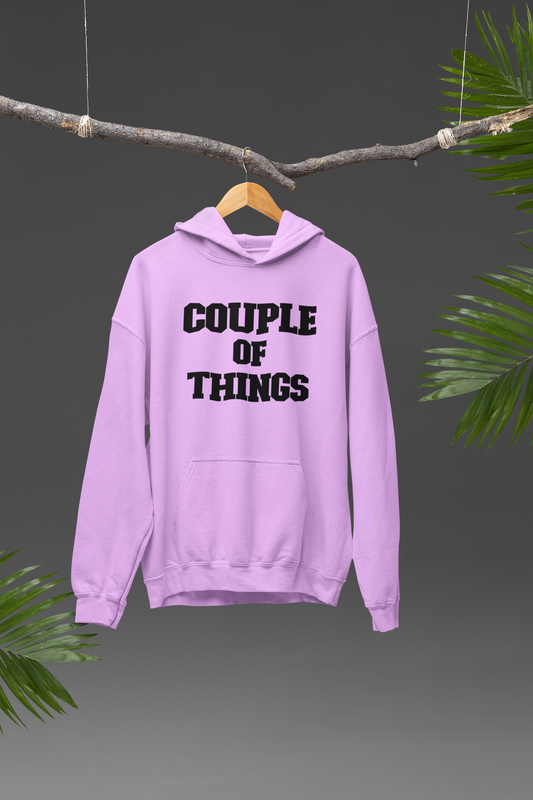 Couple Of Things Black College Font Unisex Lavander Hoodie | RJ Anmol Collection