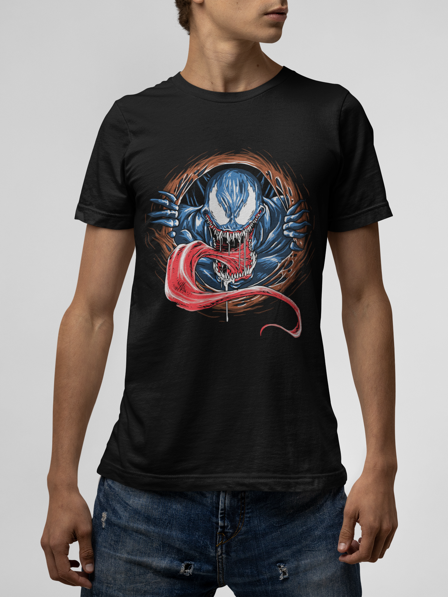 Venom Black T-Shirt For Men