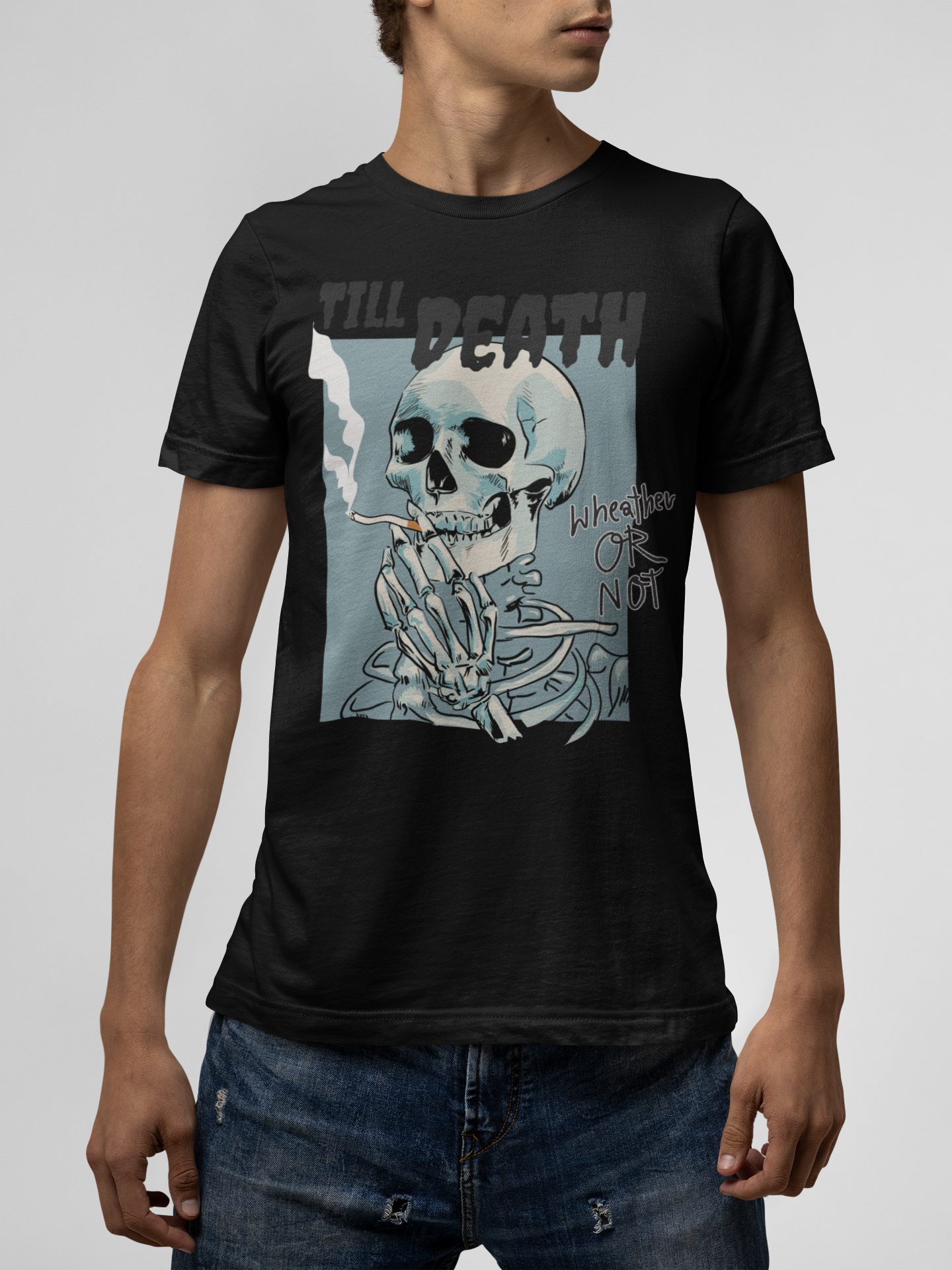 Till Death Black T-Shirt For Men