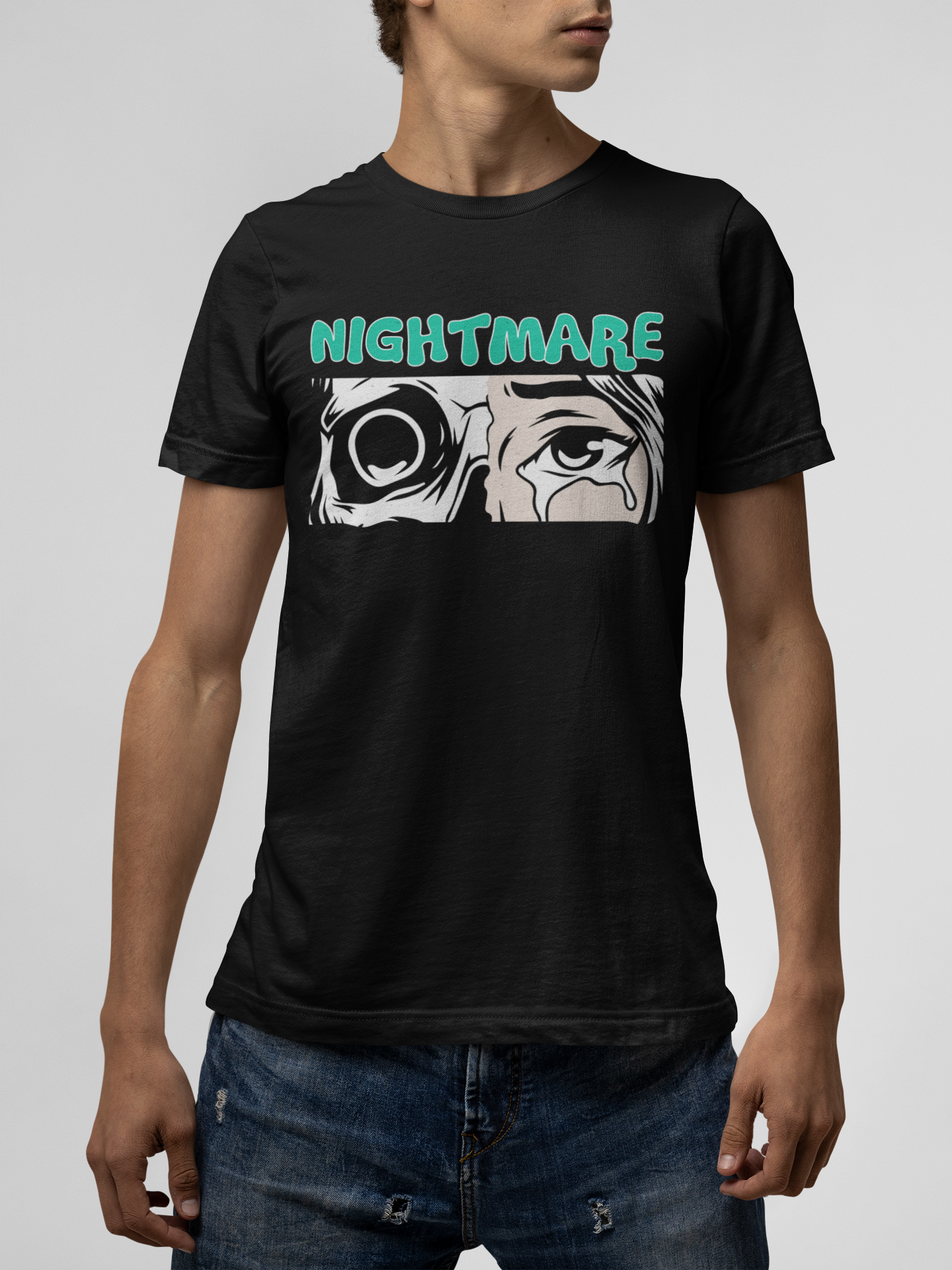 Nightmare Black T-Shirt For Men