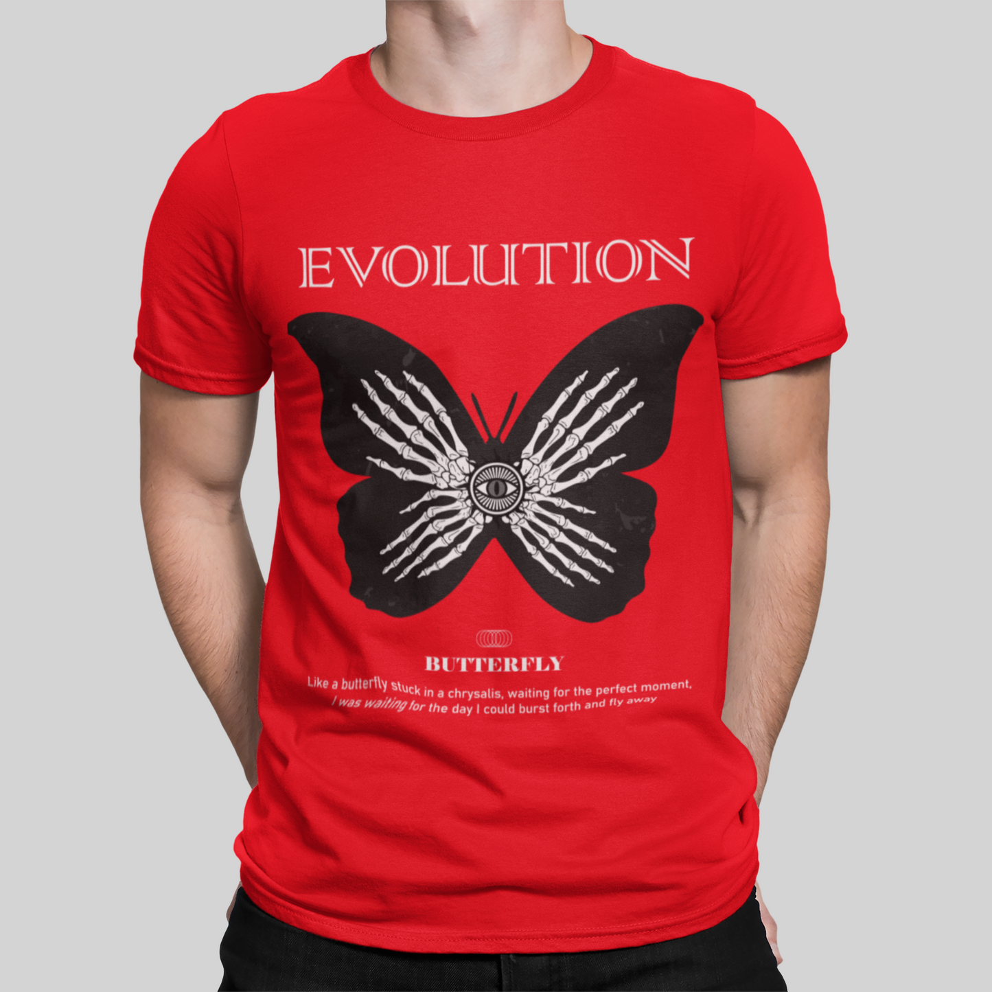 Evolution Red T-Shirt For Men