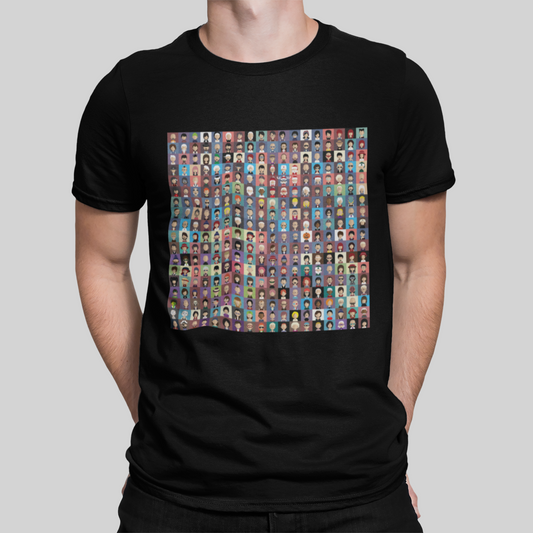 Faces Black T-Shirt For Men