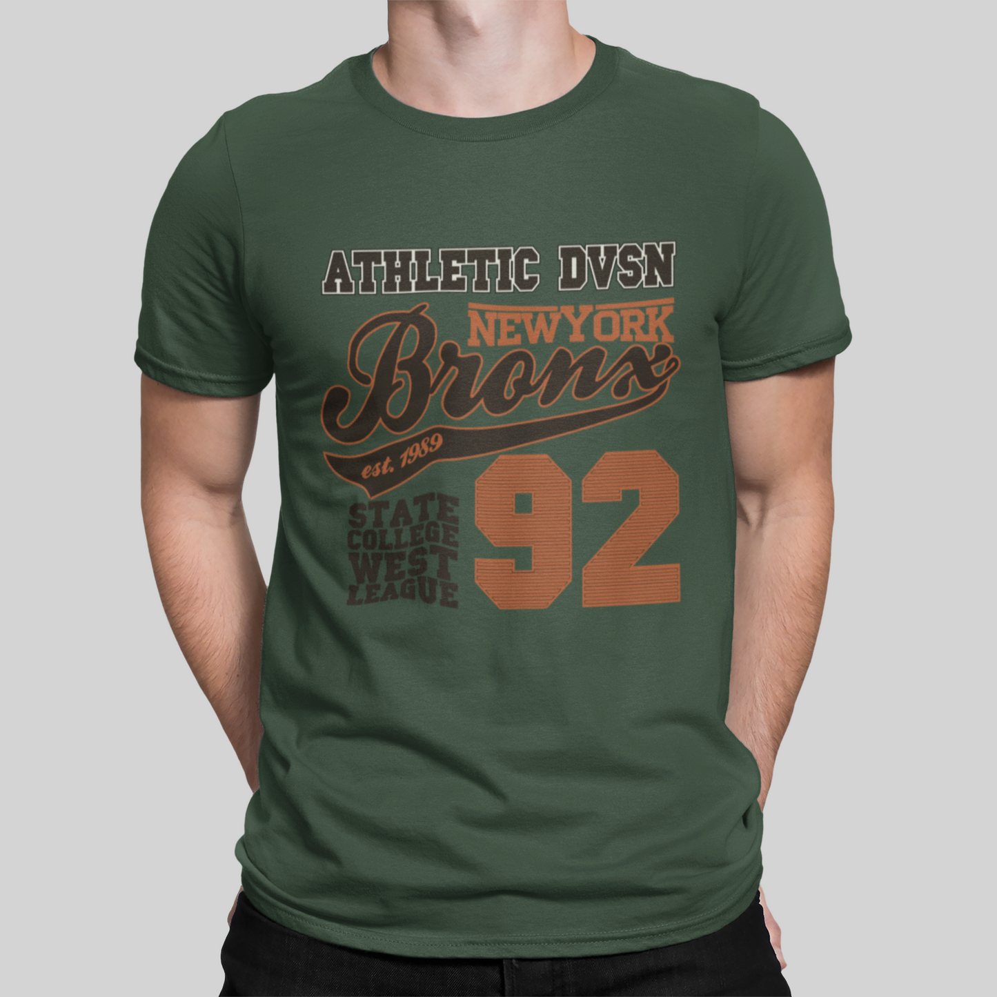 Bronx 92 Olive Green T-Shirt For Men