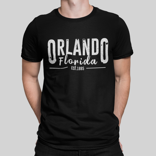Orlando Florida Black T-Shirt For Men