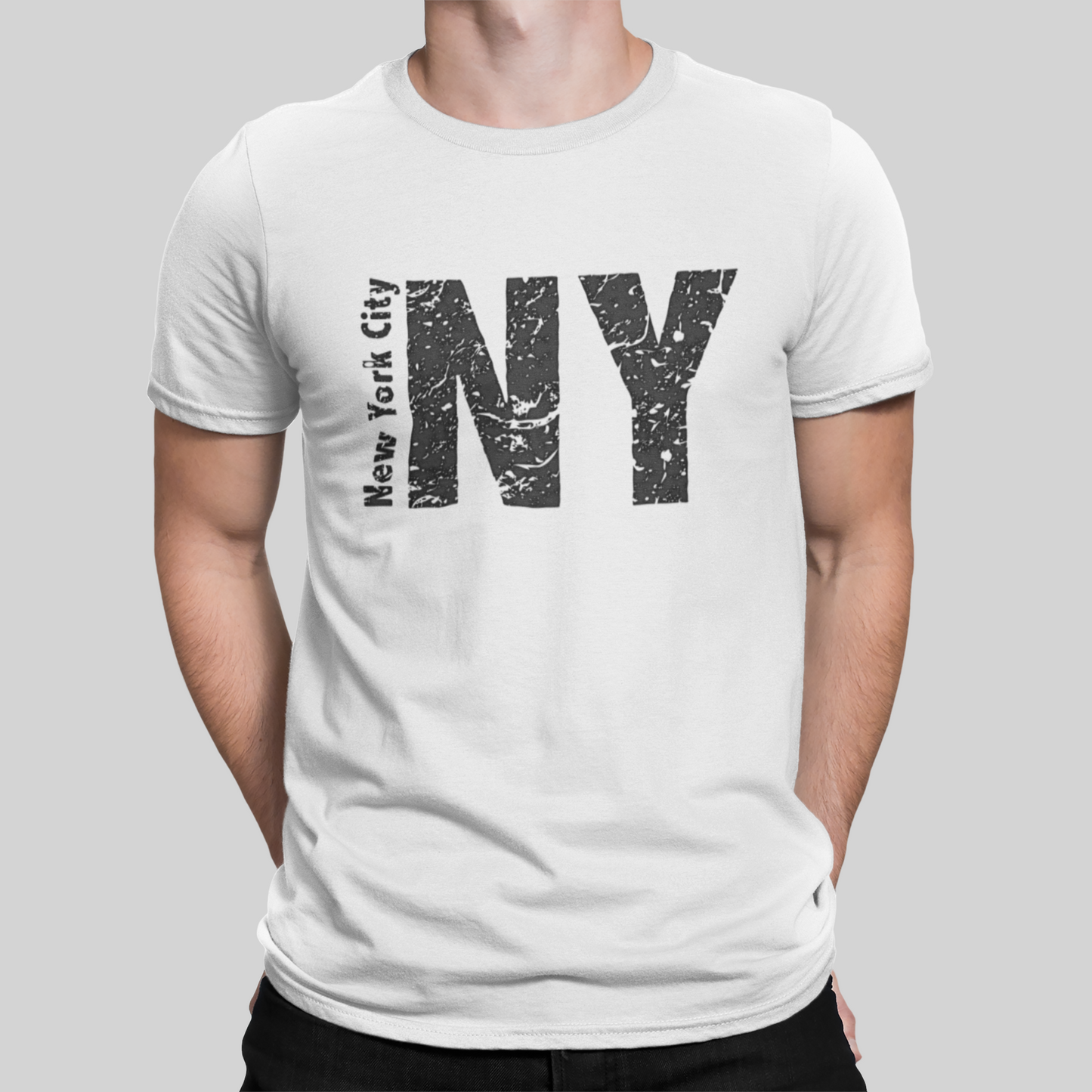 New York City White T-Shirt For Men