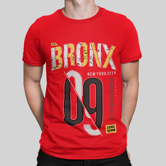 Bronx 09 Red T-Shirt For Men