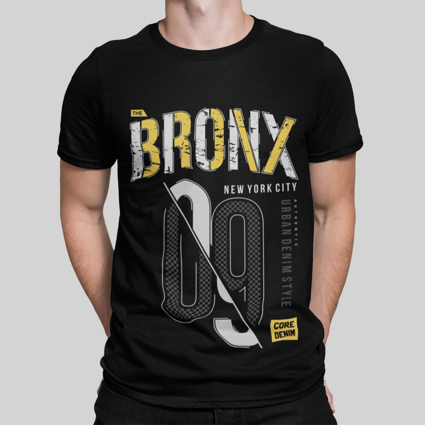 Bronx 09 Black T-Shirt For Men
