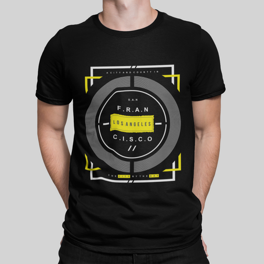 Los Angeles Black T-Shirt For Men