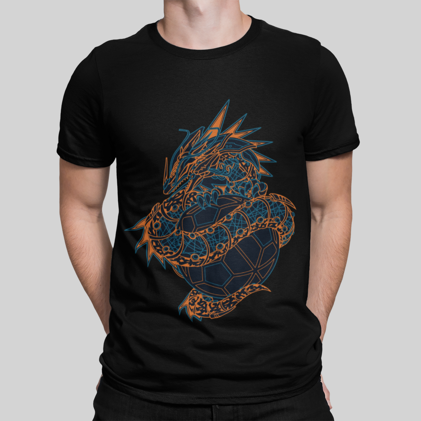 Dragon Black T-Shirt For Men
