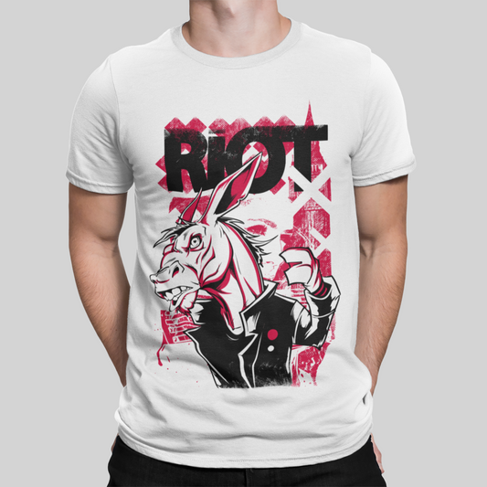Riot White T-Shirt For Men
