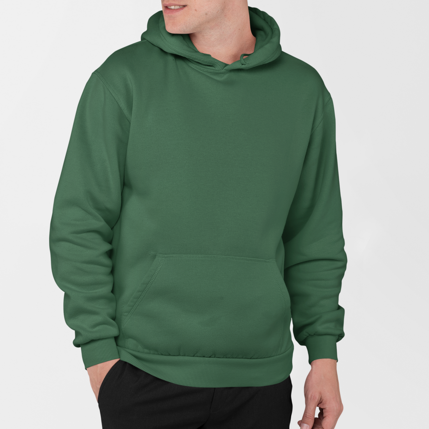 Bottle Green Hoodie And Jogger Co-ord Set For Men