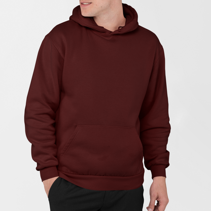 Maroon Hoodie And Jogger Co-ord Set For Men