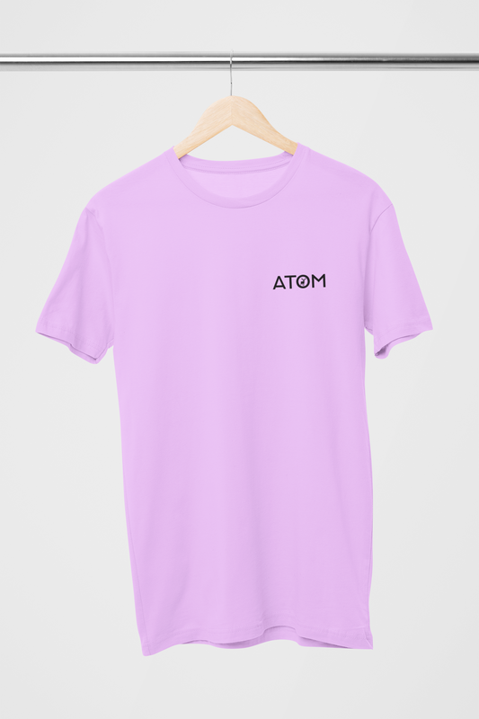 ATOM Logo Basic Lavander T-Shirt For Men
