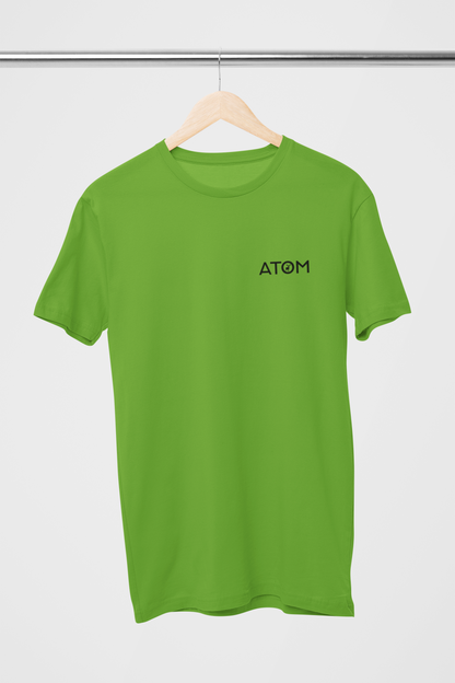 ATOM Logo Basic Parrot Green T-Shirt For Men