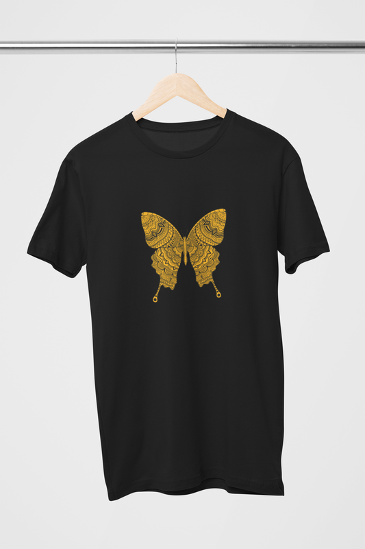 Butterfly Cotton Unisex T-Shirt | Iris Yog Collection | ATOM