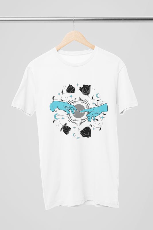 Rose and the moon Unisex T-Shirt | Iris Yog Collection | ATOM