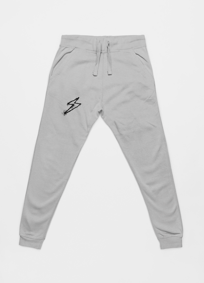 Black Lightening Melange Grey Hoodie And Jogger Co-ord Set For Men