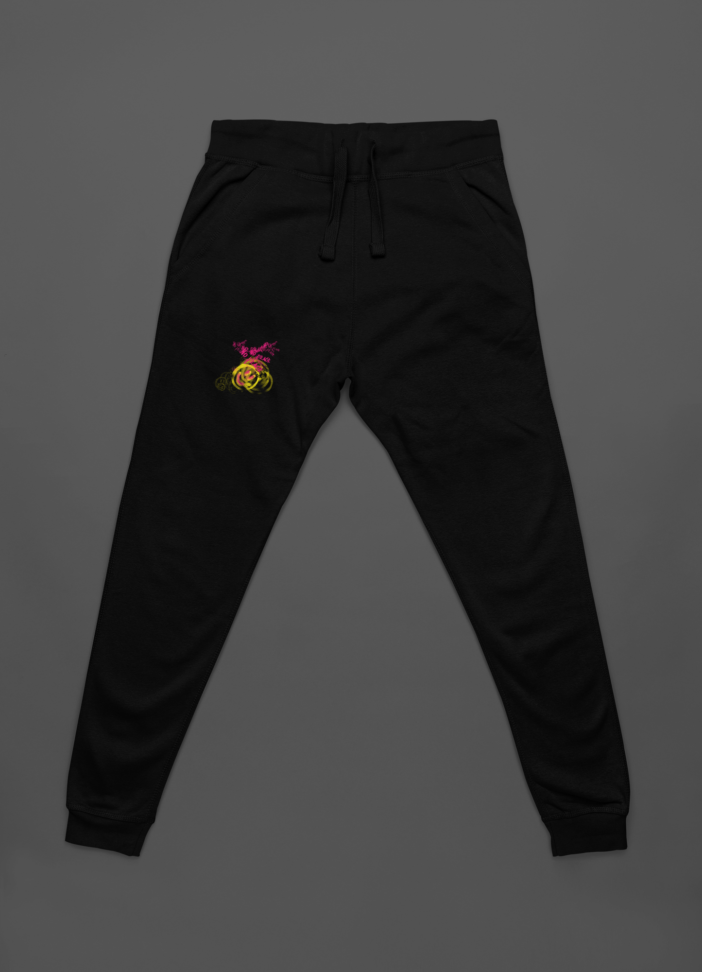 No Peace Spray Paint Hoodie And Jogger Co-ord Set For Men