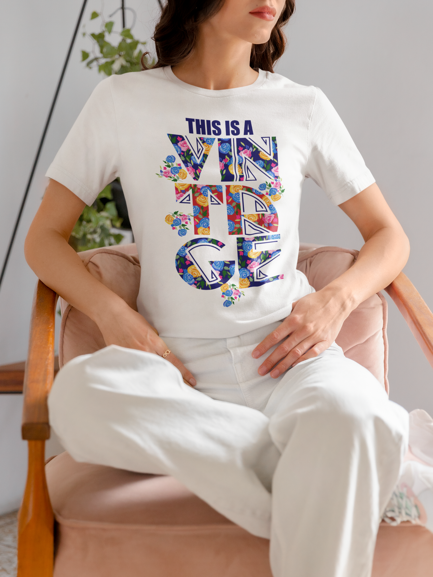 This Is Vintage White T-Shirt For Women