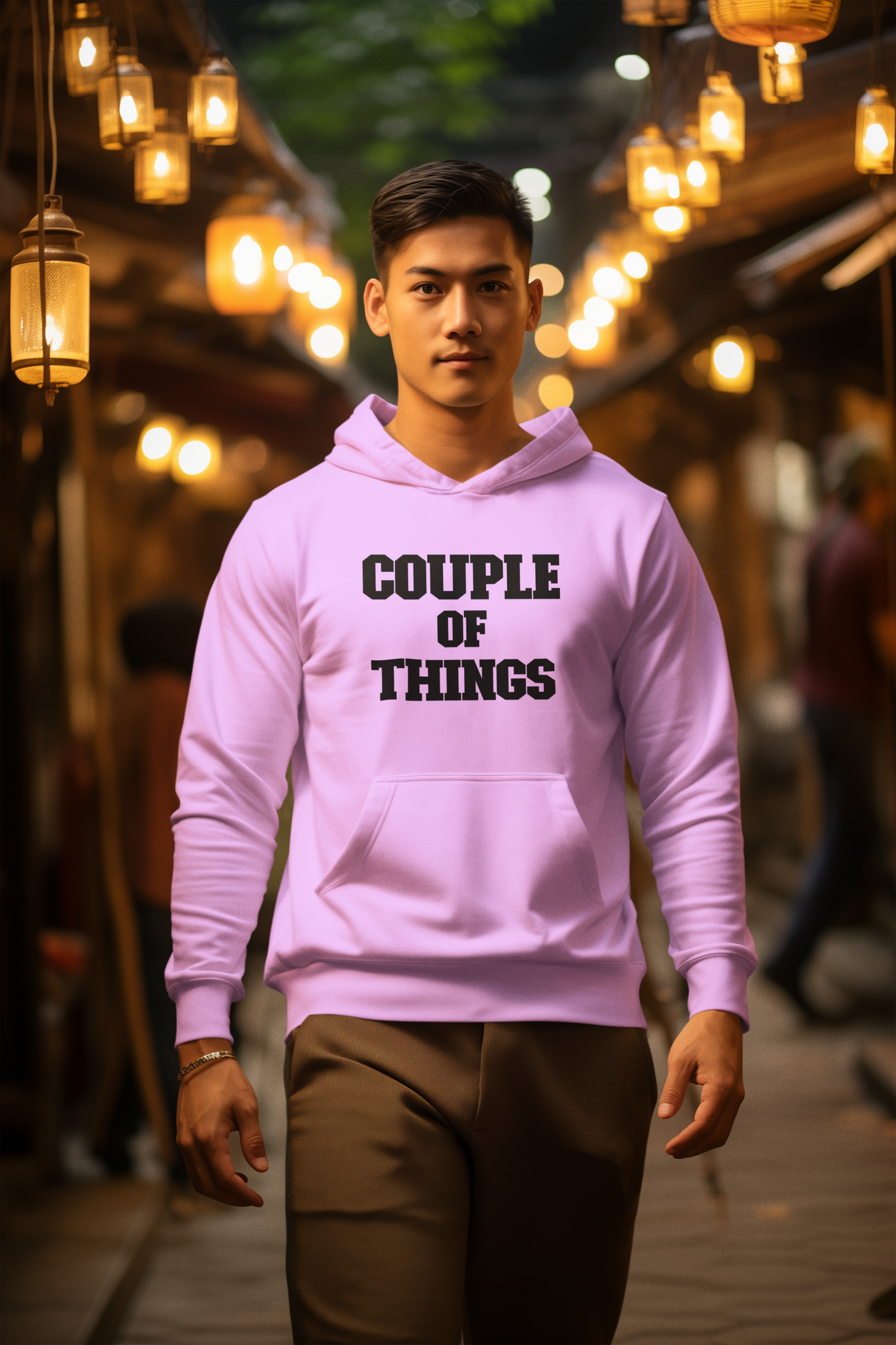 Couple Of Things Black College Font Unisex Lavander Hoodie | RJ Anmol Collection