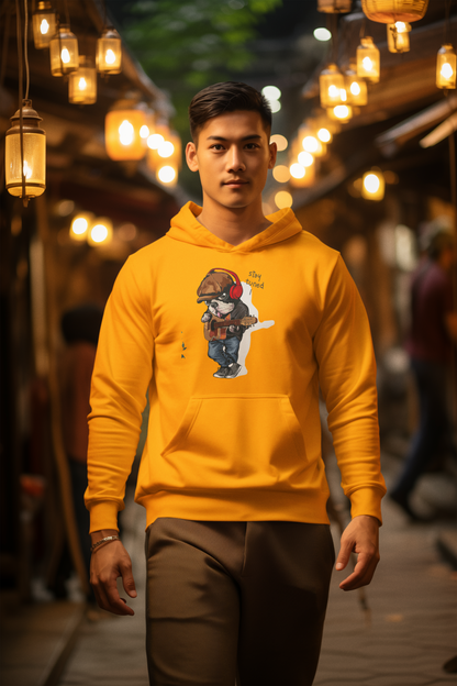 Stay Tuned Mustard Yellow Hoodie | RJ Anmol Collection