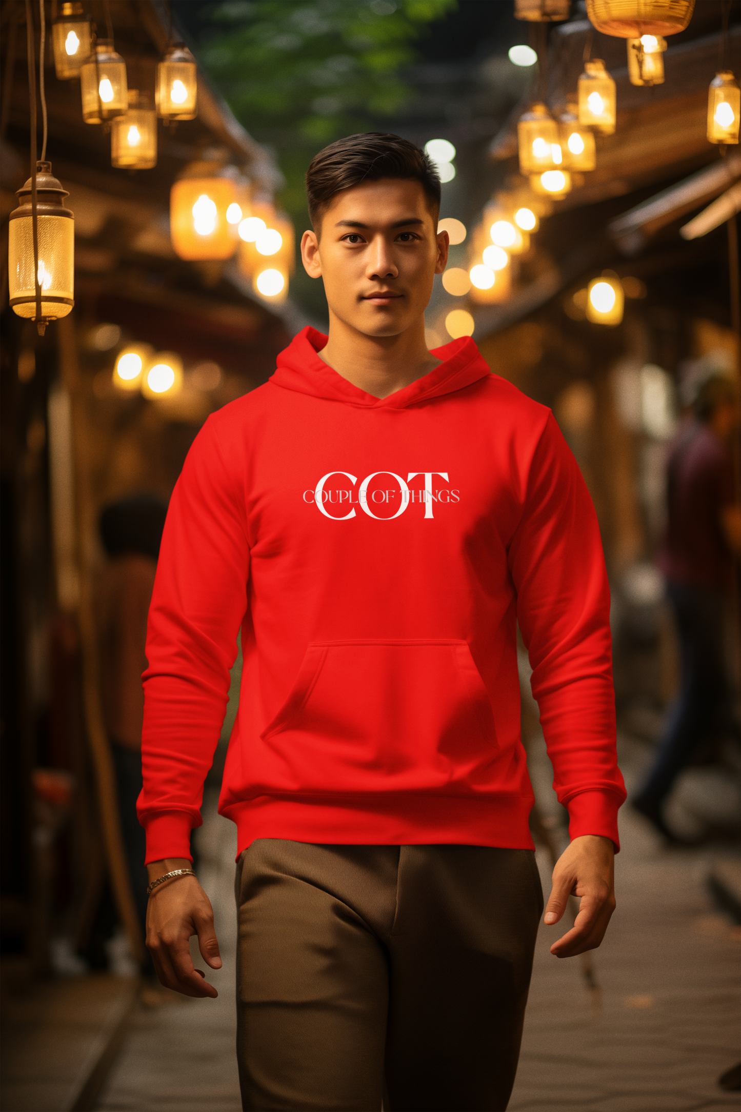 COT Signature Unisex Red Hoodie | RJ Anmol Collection