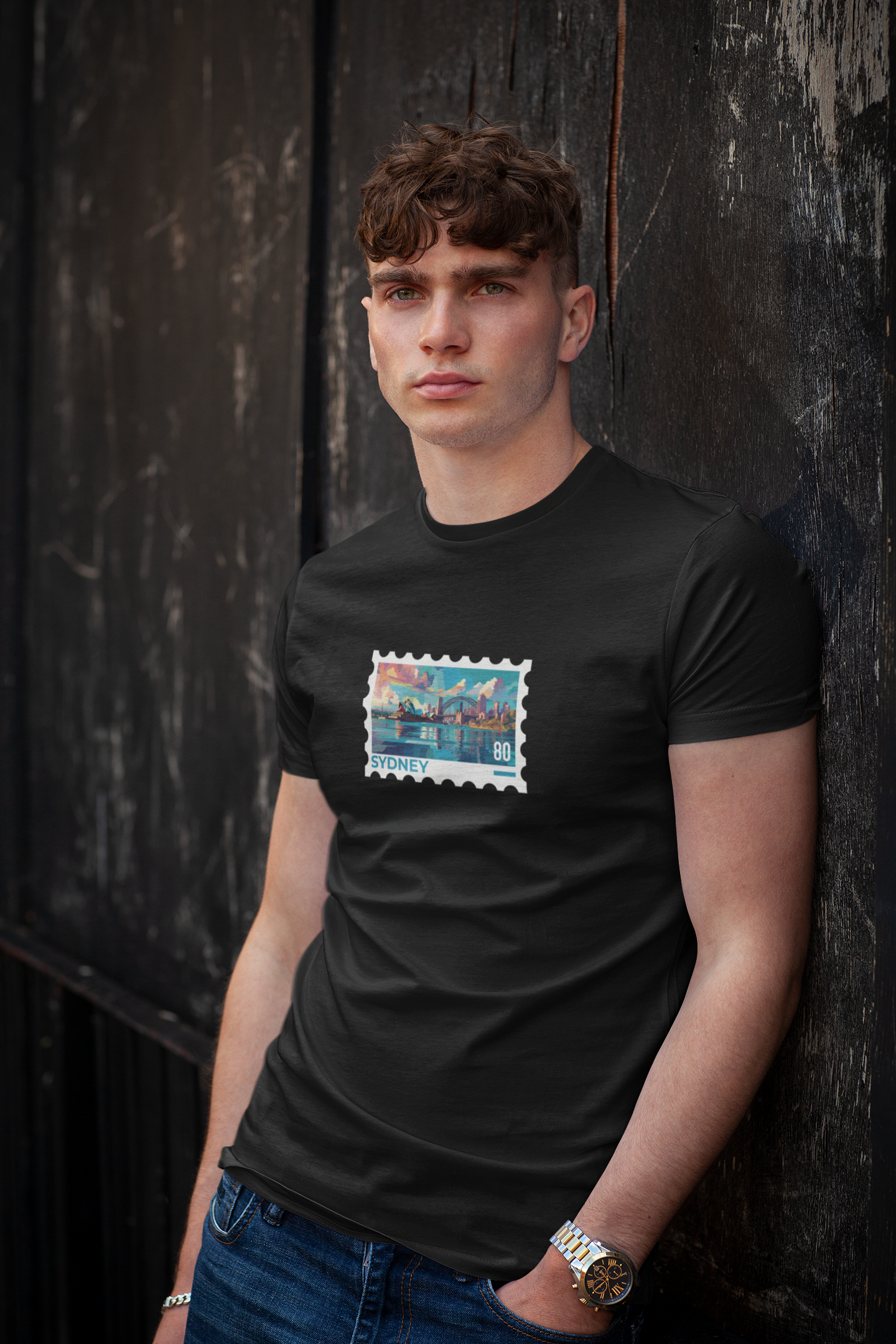 ATOM Signature Sydney Black T-Shirt For Men