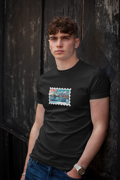 ATOM Signature Sydney Black T-Shirt For Men