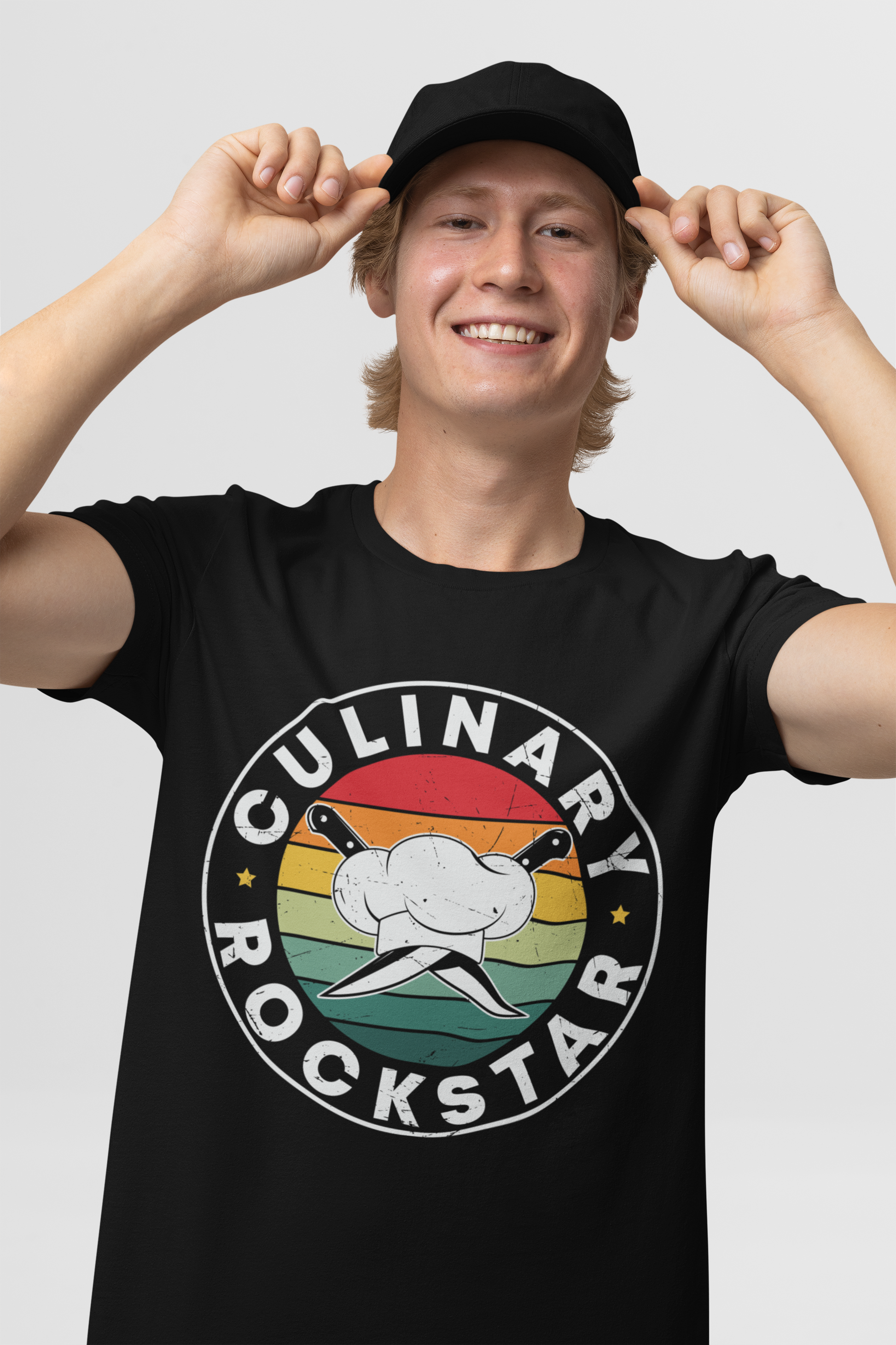 Culinary Rockstars Cotton Black T-Shirt For Men | Masterchef Gurkirat Collection | ATOM
