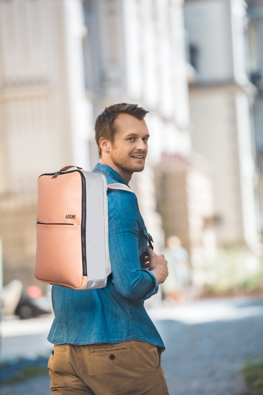 ATOM NEW YORK VOYAGE BACKPACK - Peach
