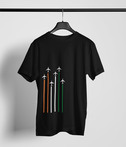 Republic Day Tribute Black T-Shirt For Women