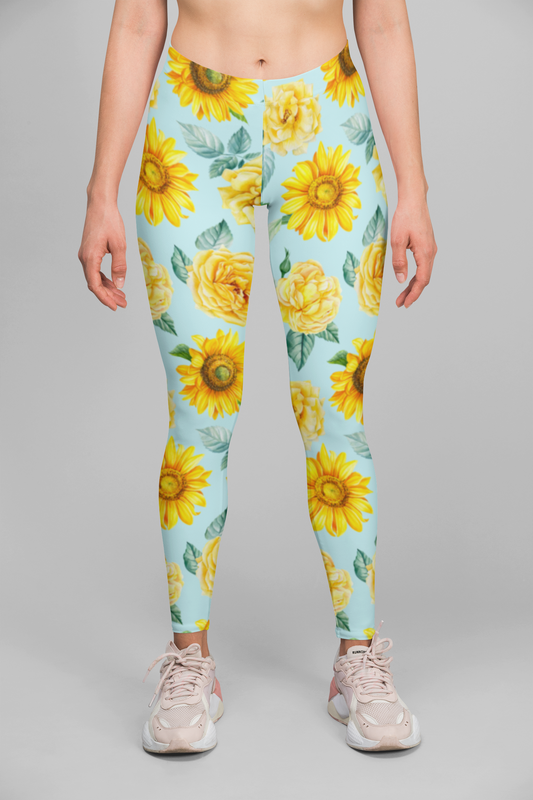 Sunflower Print Legging