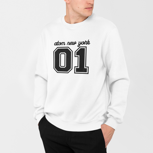 ATOM Signature No 1 White Sweatshirt For Men