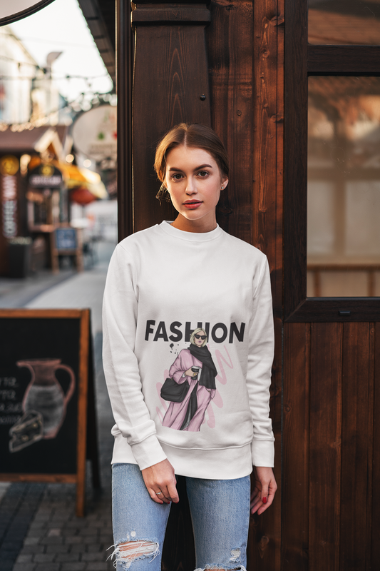 Fashion White Sweatshirt For Women