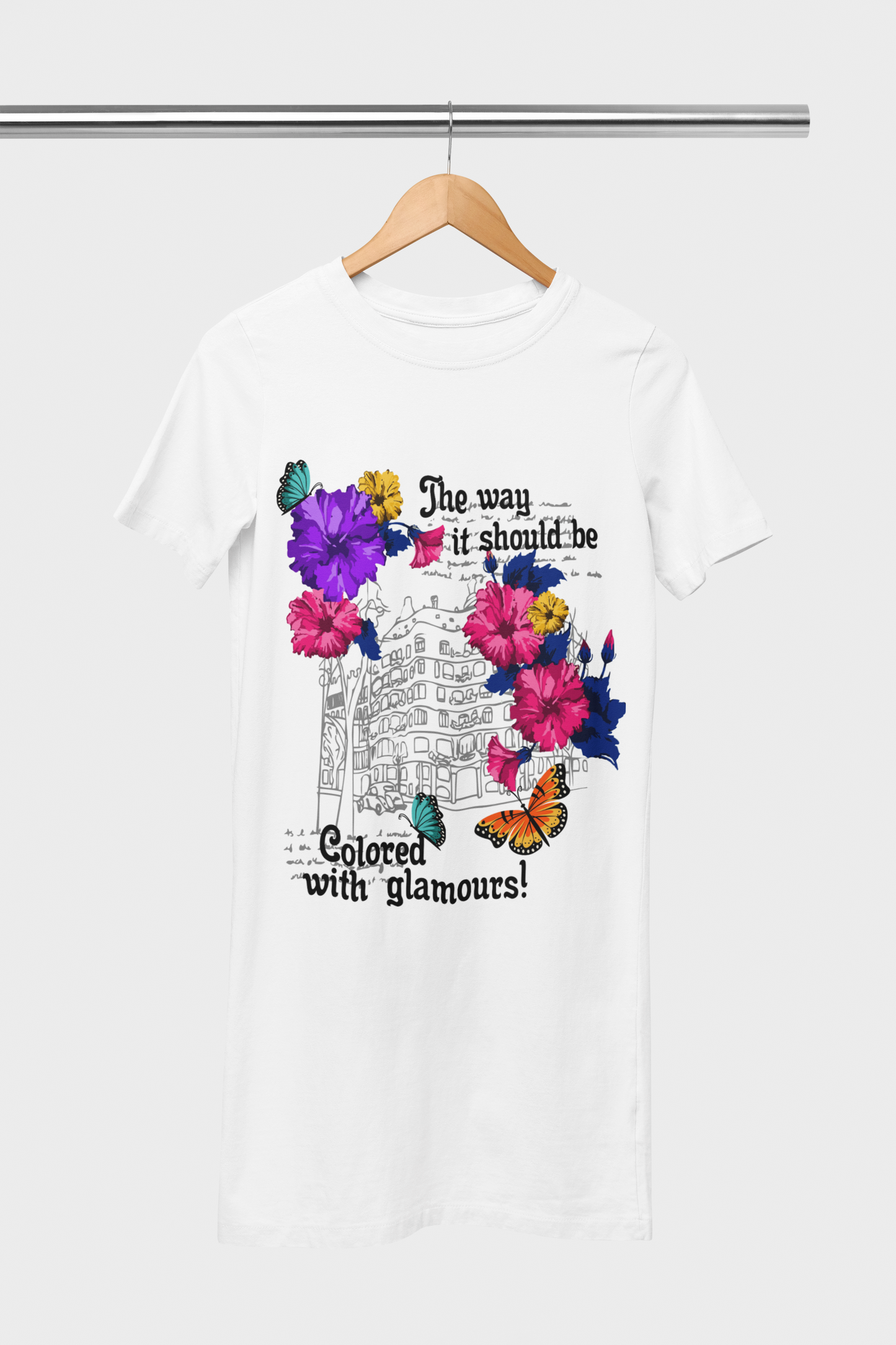 The Way It Should Be White T-Shirt Dress For Women