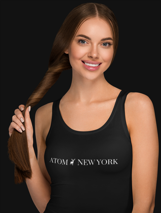 ATOM NEW YORK Signature Black Tank Top For Women