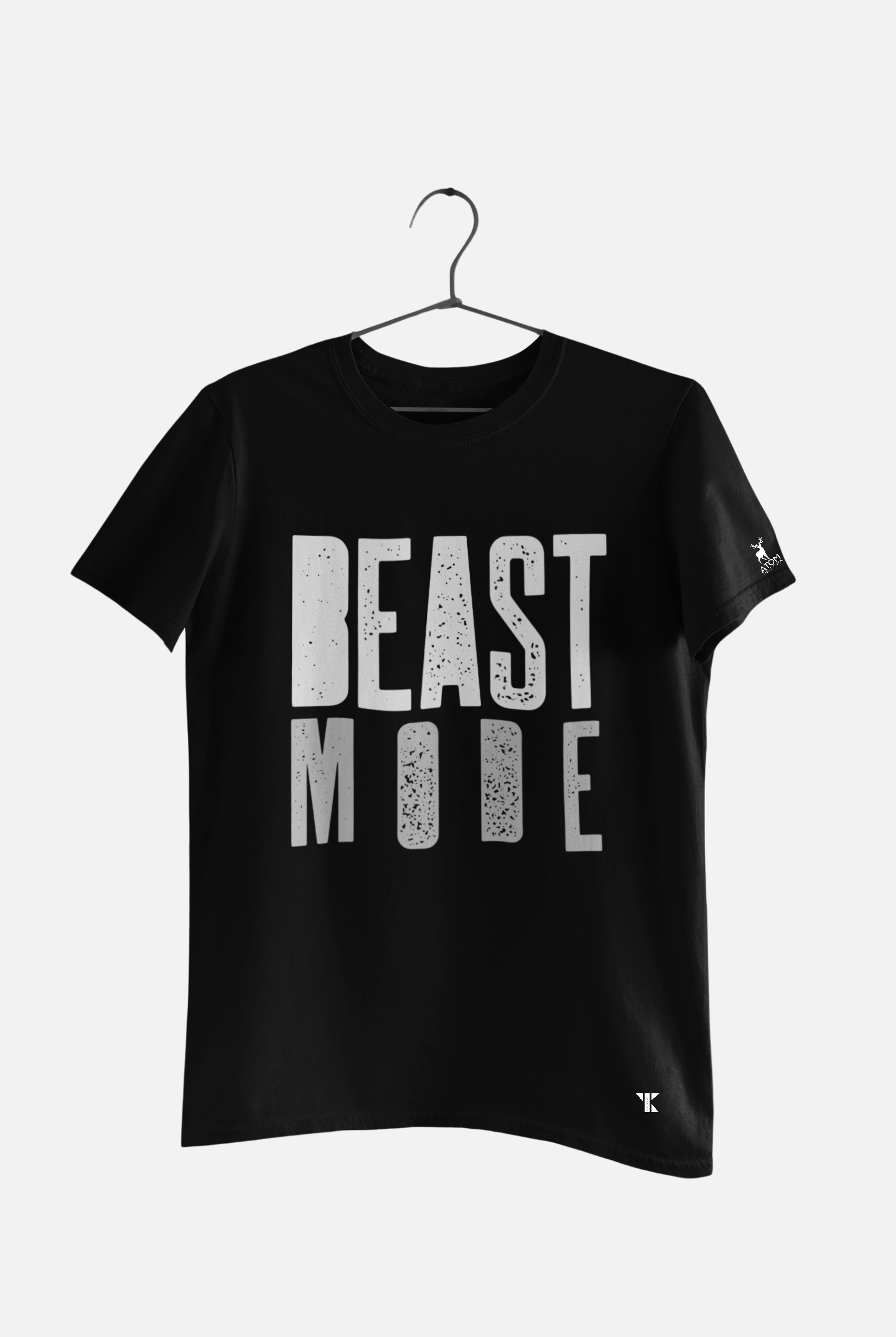 Beast Mode Black Pure Cotton T-Shirt For Men | Tarun Kapoor Collection