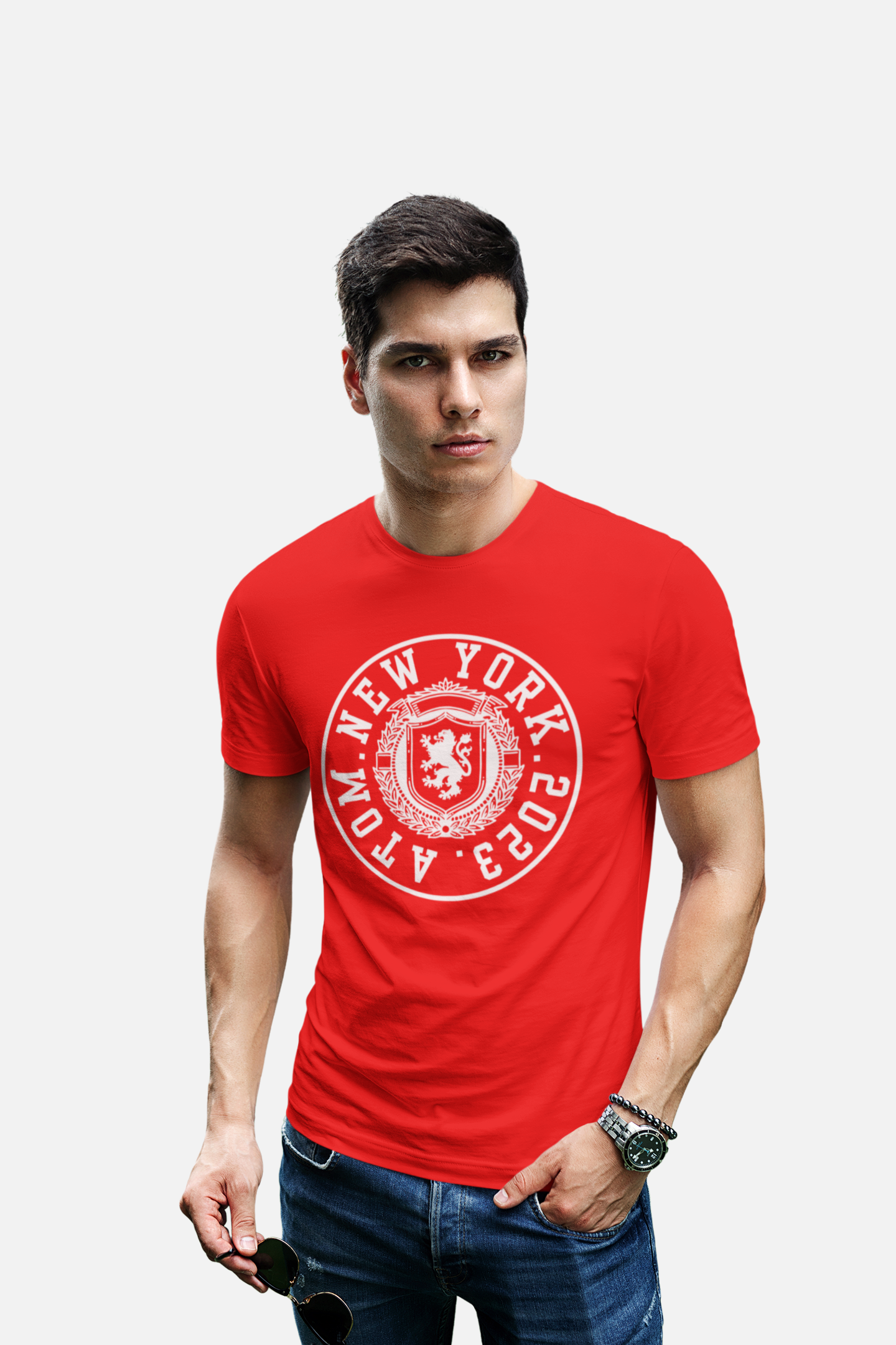ATOM Signature New York 2023 Red T-Shirt For Men